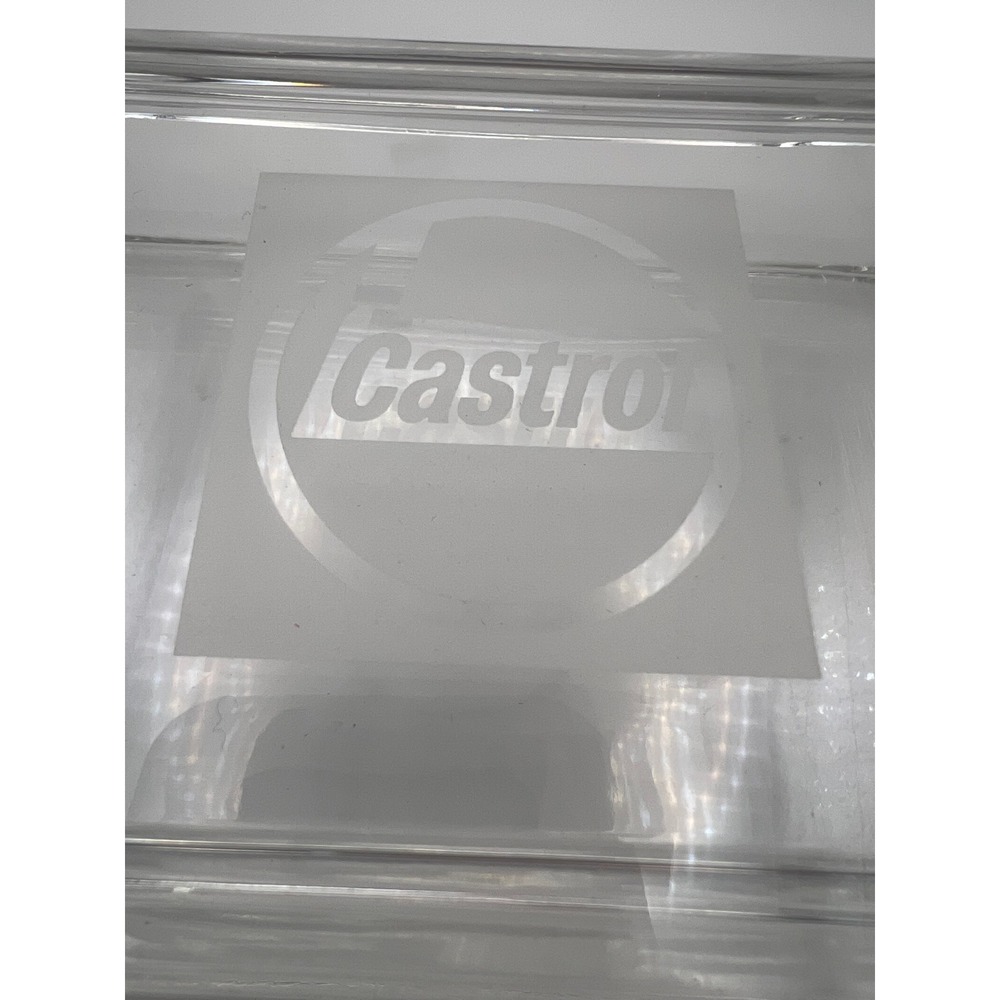 Tiffany & Co Castrol Crystal Lidded Box Made in Italy Trinket Desk Accessory